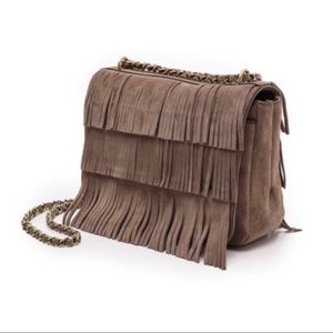 Tory burch fringe shoulder bag